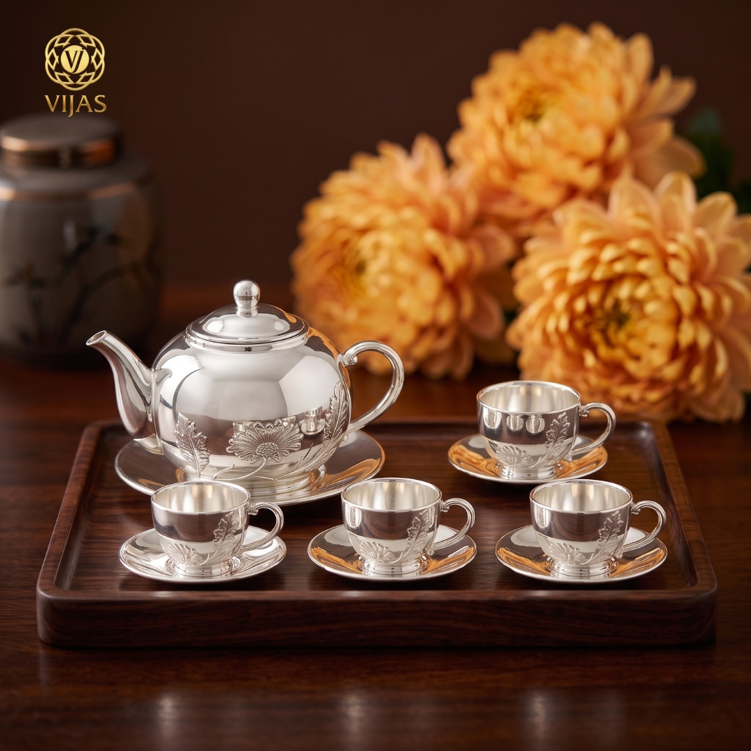 Bộ Ấm Chén Hoa Cúc